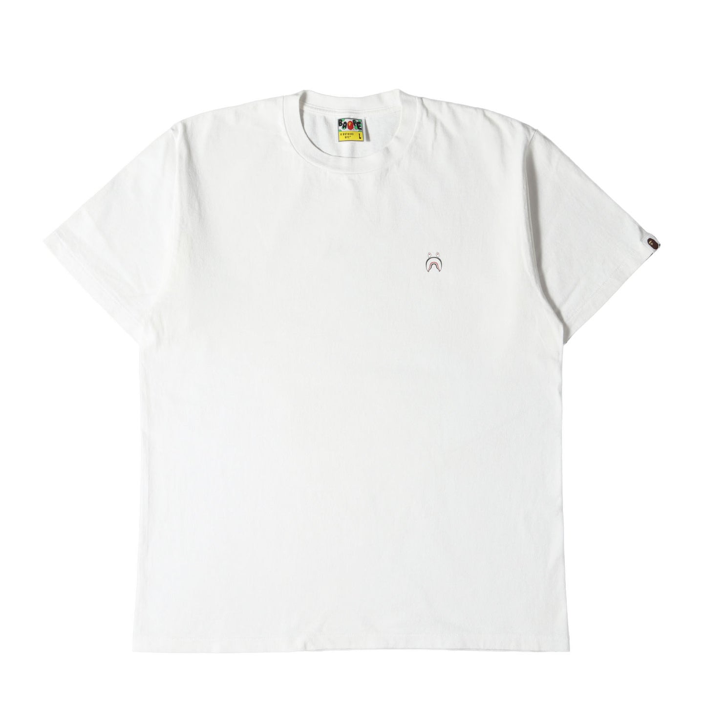 シャーク プリント クルーネック Tシャツ