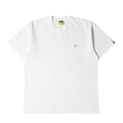 シャーク プリント クルーネック Tシャツ
