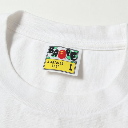 シャーク プリント クルーネック Tシャツ
