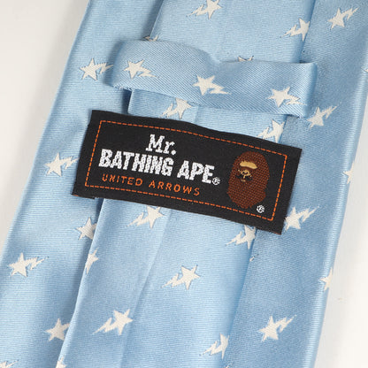 MR. BATHING APE STA柄 シルク ネクタイ
