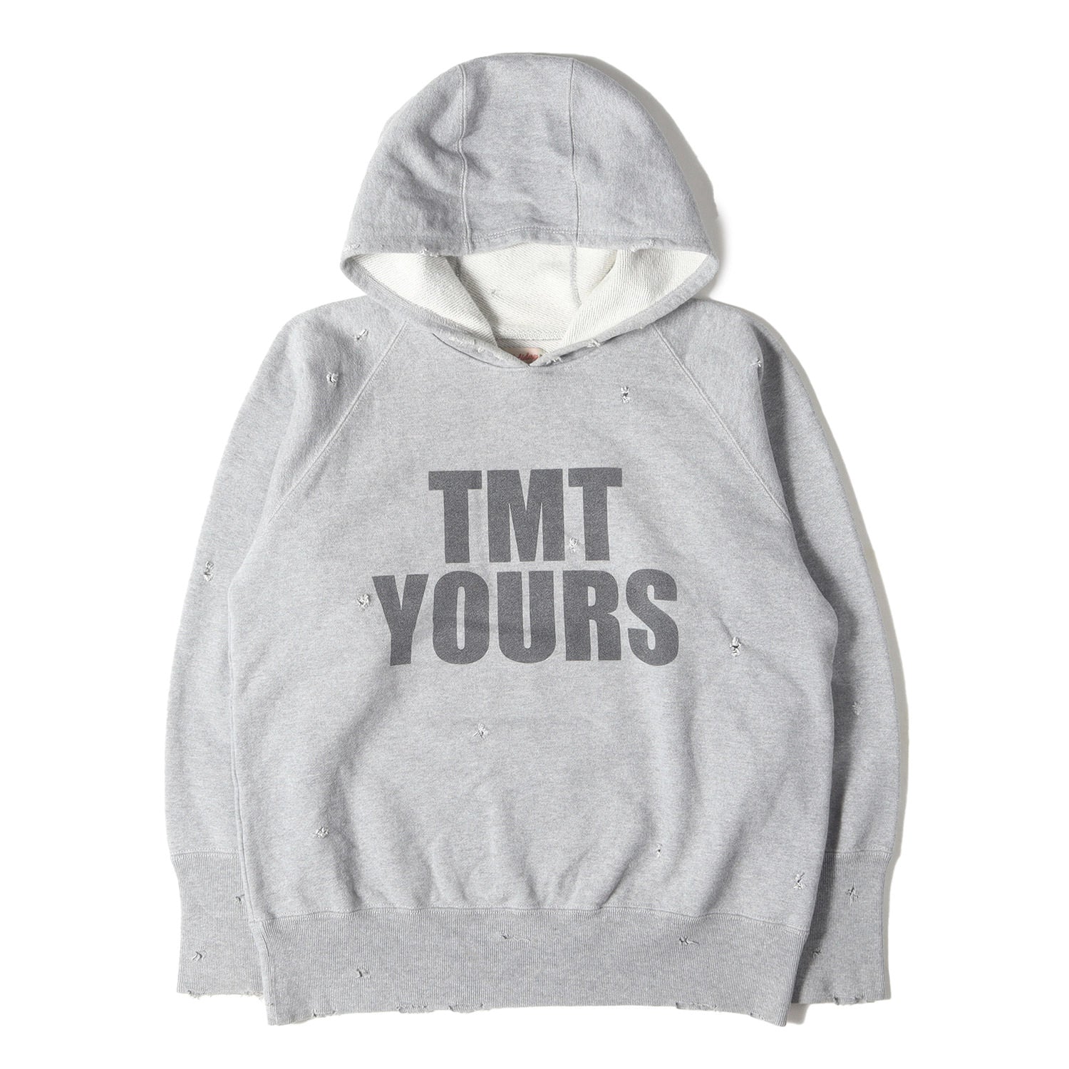 TMT (ティーエムティー) 00s ダメージ加工 YOURS スウェット パーカー