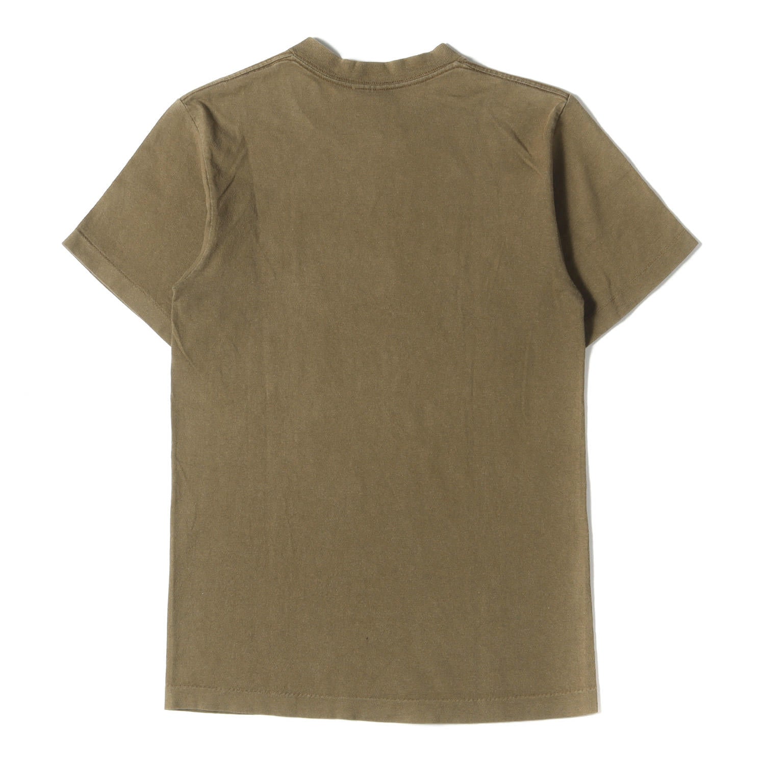 90's■old stussy【M】半袖Tシャツ 鬼フェード 紺タグ カーキ 90's□old stussy【M】半袖Tシャツ 鬼フェード 紺タグ カーキ