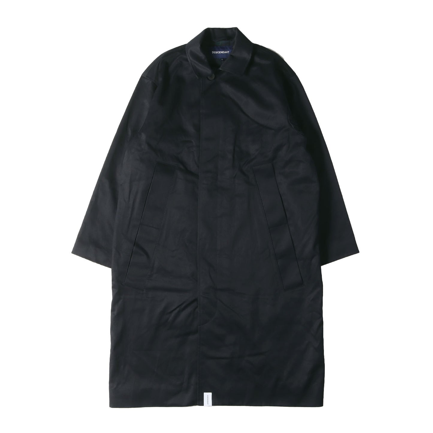 21AW 裏地チェック 高密度コットン バルマカーンコート(VITELLO BALMACAAN COAT)
