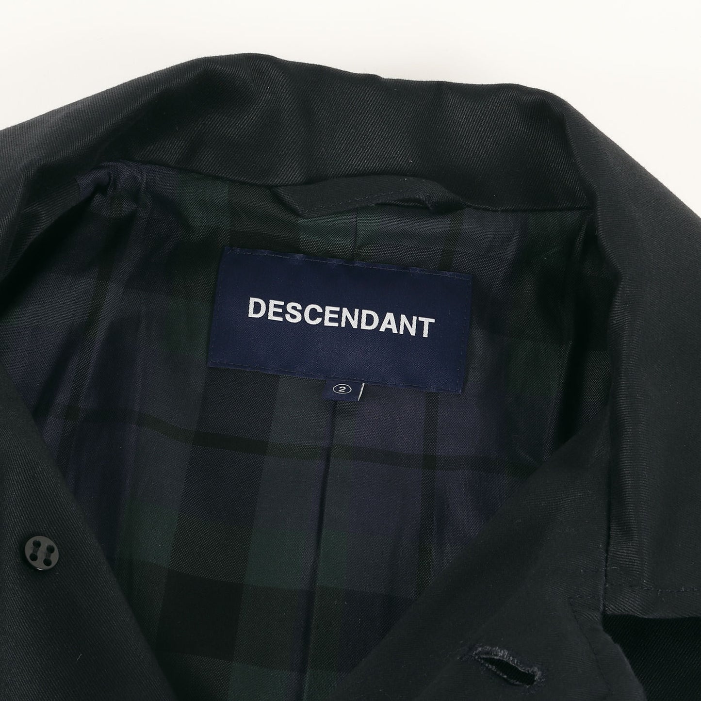 21AW 裏地チェック 高密度コットン バルマカーンコート(VITELLO BALMACAAN COAT)