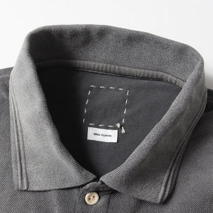 22AW ダメージ加工 コットン 鹿の子 ポロシャツ(JUMBO WELLER S/S DMGD)