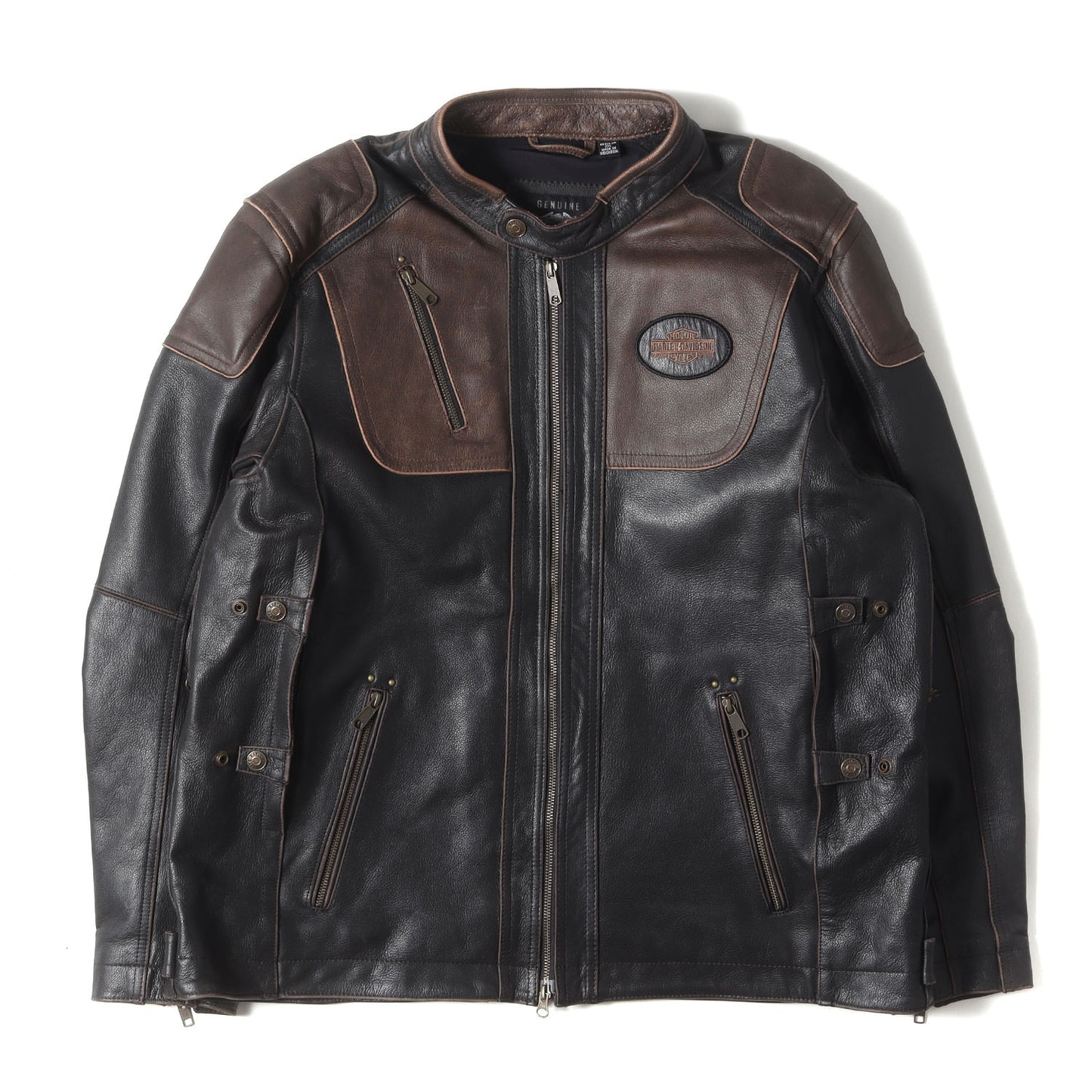 21AW レザー シングル ライダースジャケット(Triple Vent System Jacket)