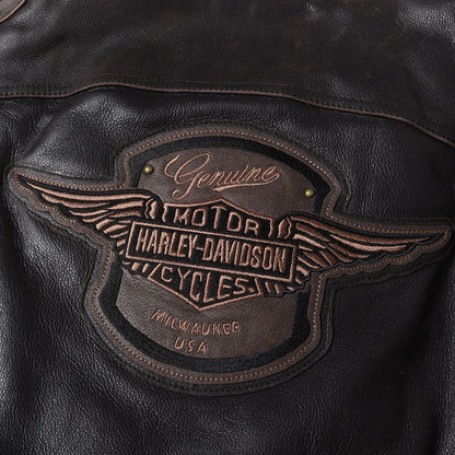 21AW レザー シングル ライダースジャケット(Triple Vent System Jacket)