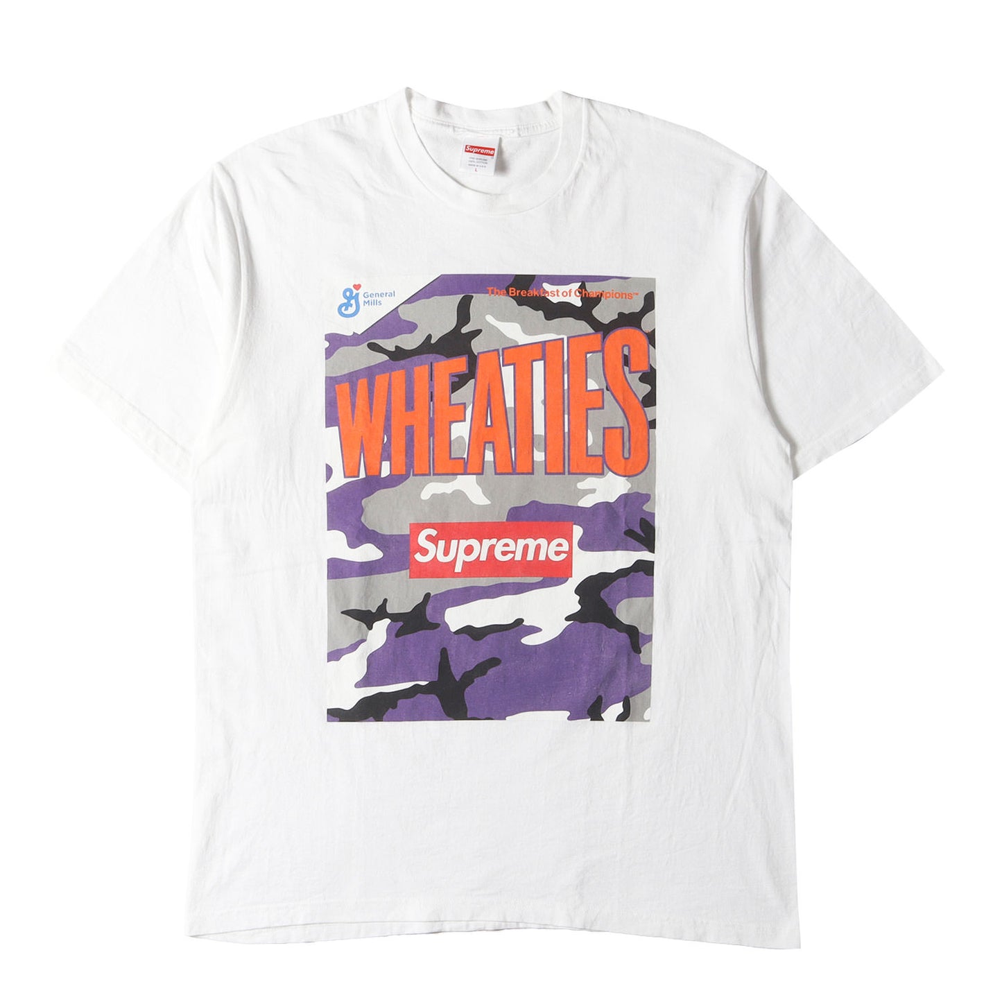 21SS ×Wheaties ボックスロゴ パッケージ Tシャツ(Tee)