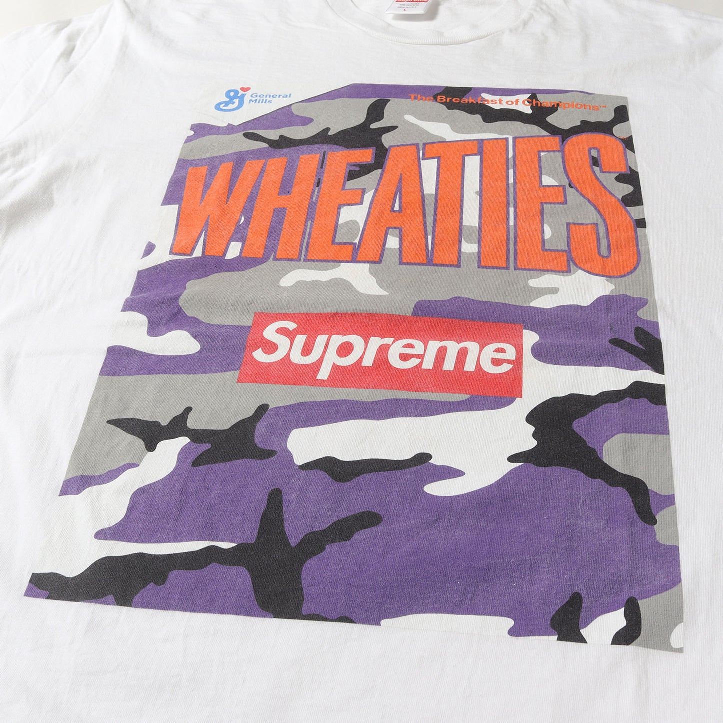 21SS ×Wheaties ボックスロゴ パッケージ Tシャツ(Tee)