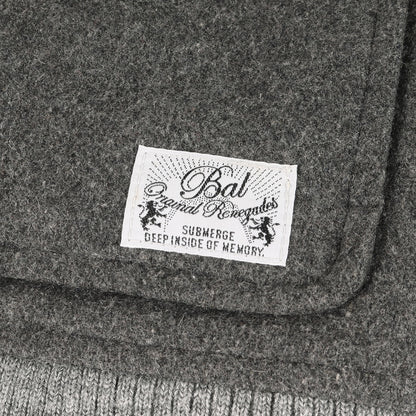 袖シープスキンレザー メルトン スタジャン