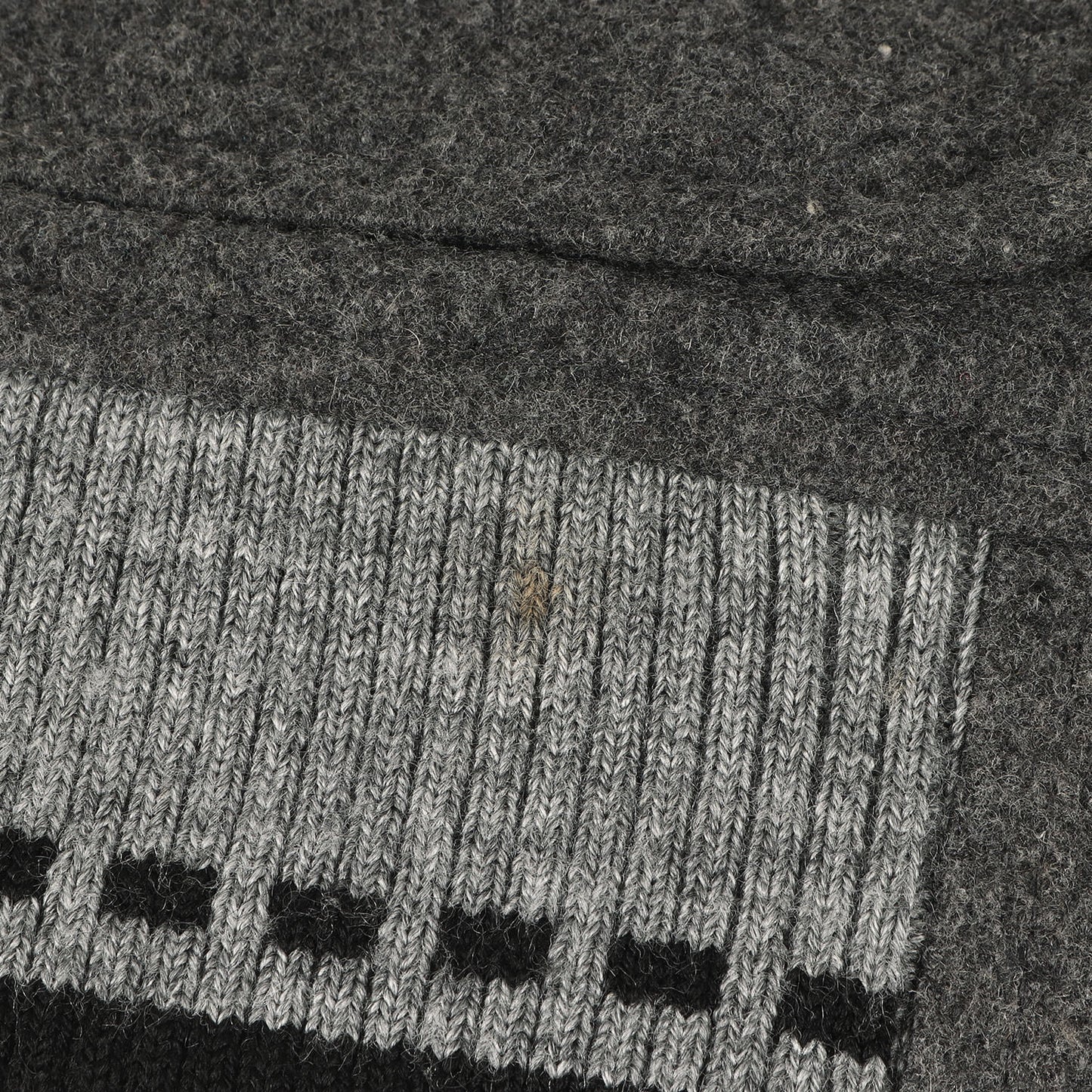 袖シープスキンレザー メルトン スタジャン