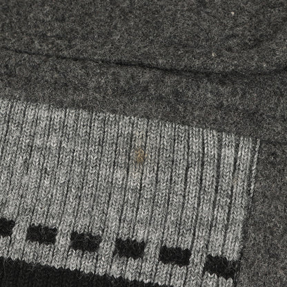 袖シープスキンレザー メルトン スタジャン