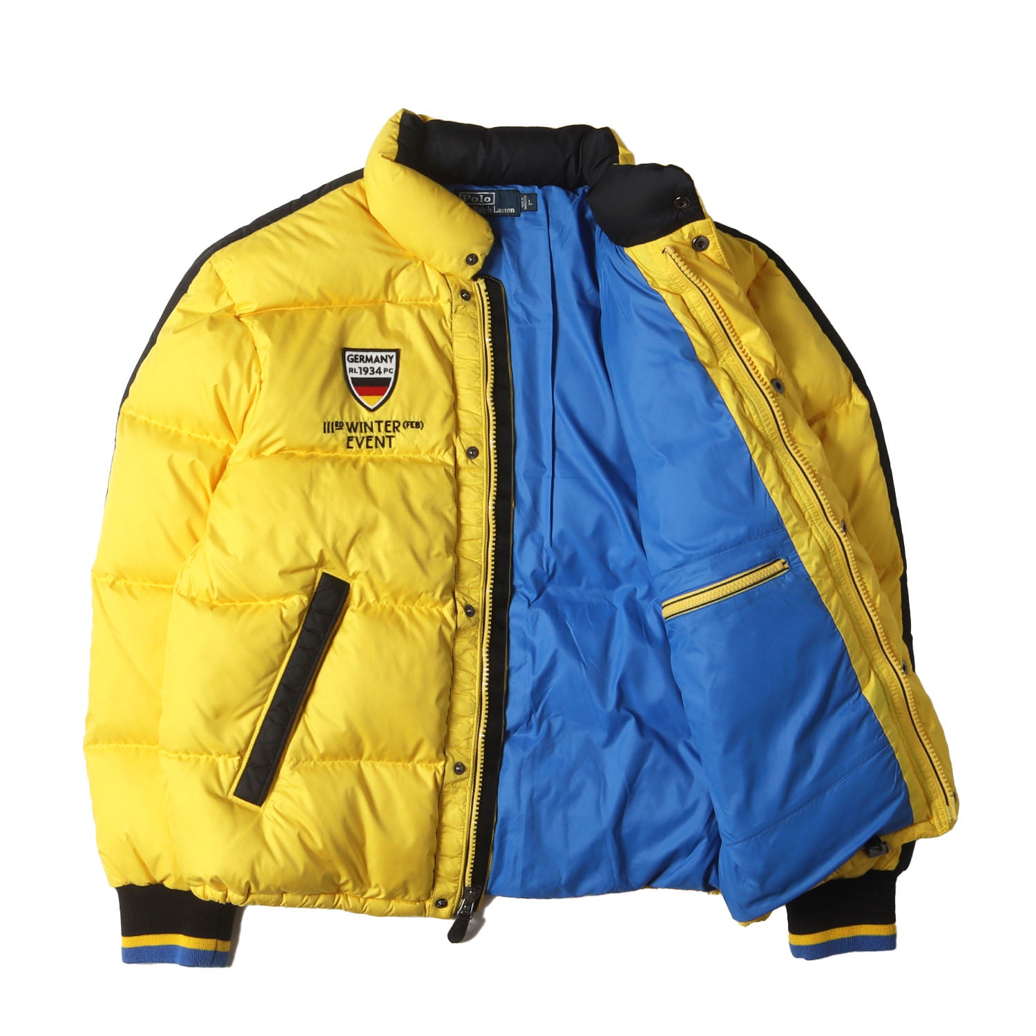 タグ付き　新品未使用　ラルフローレン　ダウン　キッズ　M 150 黄色　イエロー 34b85ae772244e5930a6a98d73b3fe