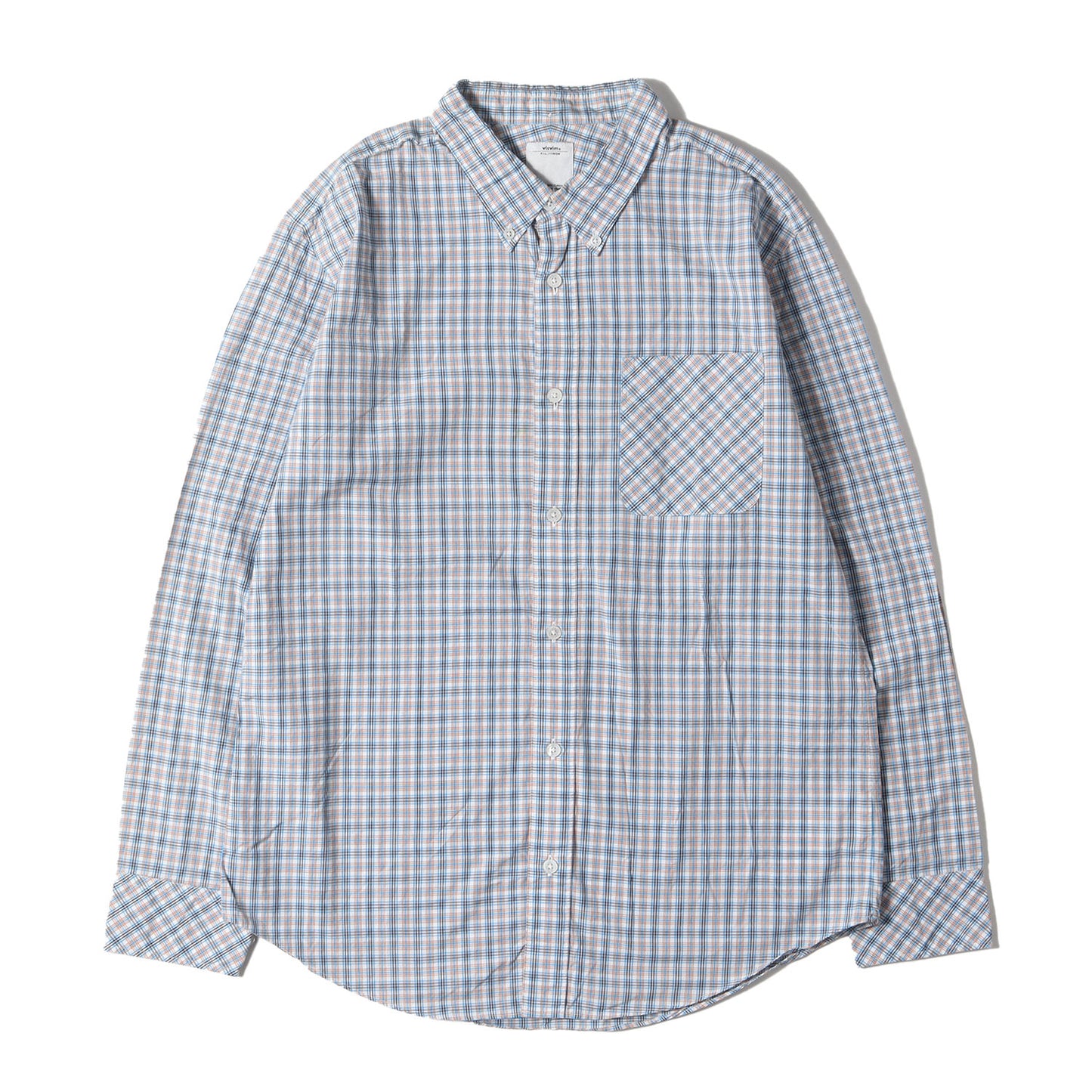 コットン チェック ボタンダウンシャツ(BECHER B.D. L/S)