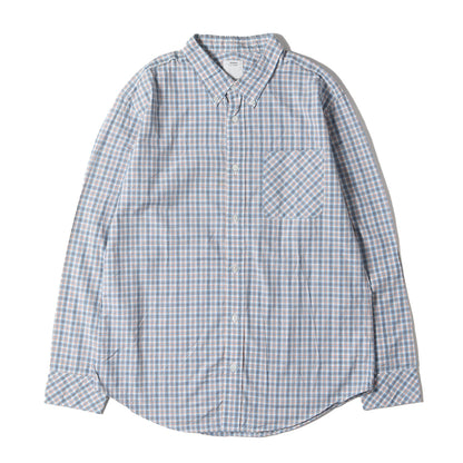 コットン チェック ボタンダウンシャツ(BECHER B.D. L/S)