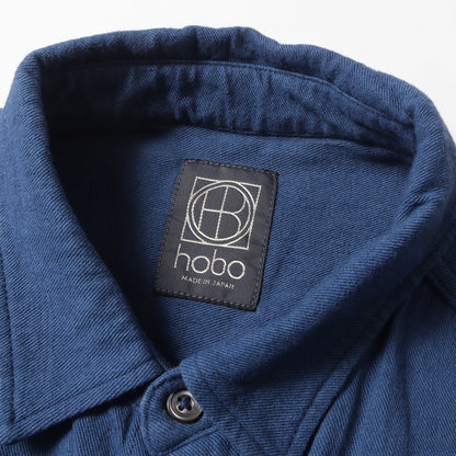 22SS リネン/コットン オーバーサイズ 半袖シャツ(ARTISAN S/S SHIRT LINEN COTTON TWILL HAND DYED)