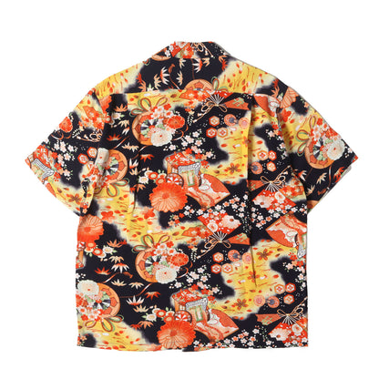 14SS 着物デザイン柄 レーヨン アロハシャツ(TROPICANA実名復刻 / SPECIAL EDITION)