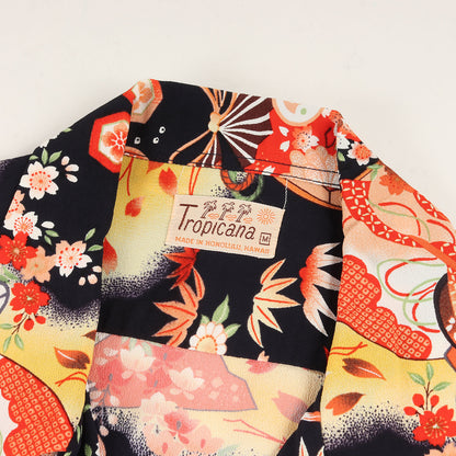 14SS 着物デザイン柄 レーヨン アロハシャツ(TROPICANA実名復刻 / SPECIAL EDITION)