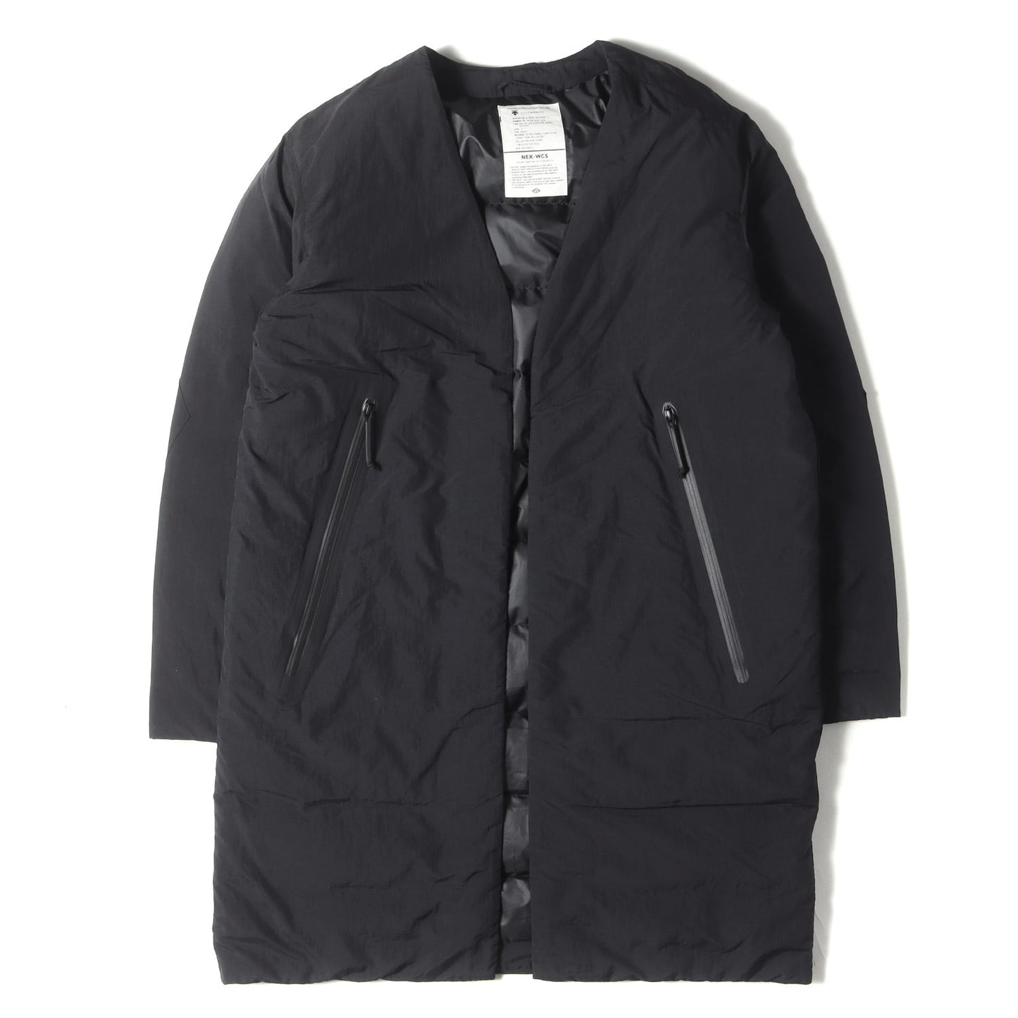 ×DESCENTE ALLTERRAIN ノーカラー カーディガン ダウンジャケット(NO COLLAR CARDIGAN JACKET)