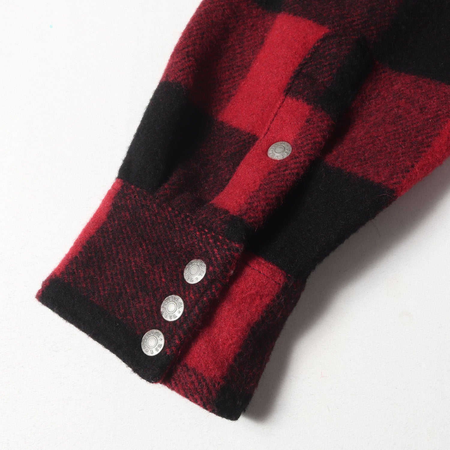 RRL(ダブルアールエル) チェック柄 イタリア製 ウールネクタイ赤