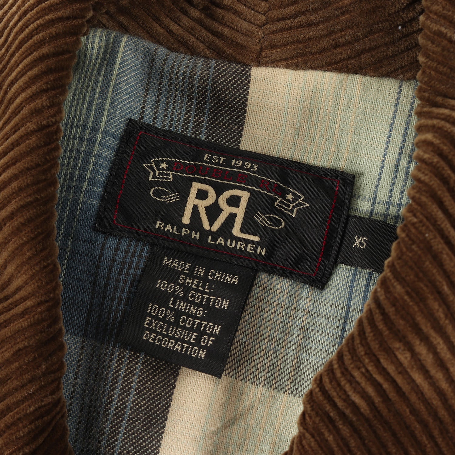 RRL (ダブルアールエル) 裏地オンブレチェック デニム ランチコート