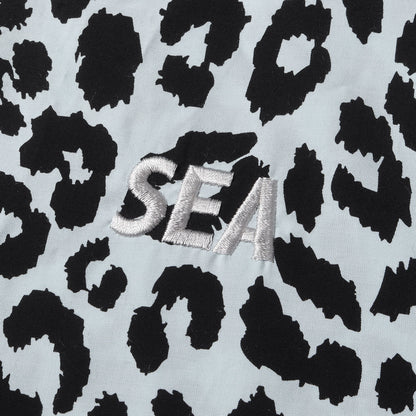 24SS ×WIND AND SEA レオパード柄 レーヨン オープンカラー 半袖(Lips Leopard Print Open Collar SH)