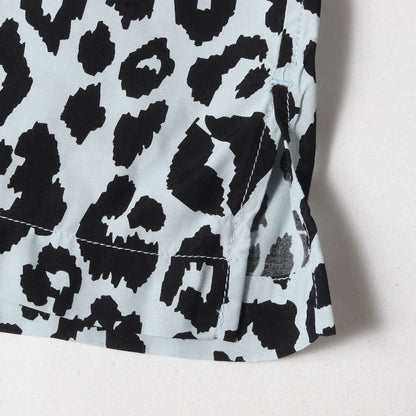 24SS ×WIND AND SEA レオパード柄 レーヨン オープンカラー 半袖(Lips Leopard Print Open Collar SH)