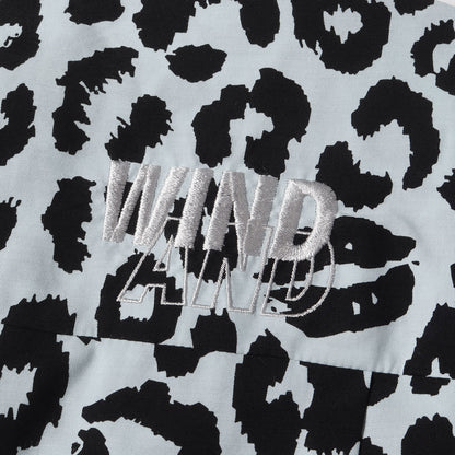 24SS ×WIND AND SEA レオパード柄 レーヨン オープンカラー 半袖(Lips Leopard Print Open Collar SH)
