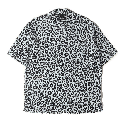 24SS ×WIND AND SEA レオパード柄 レーヨン オープンカラー 半袖シャツ(Lips Leopard Print Open Collar SH)