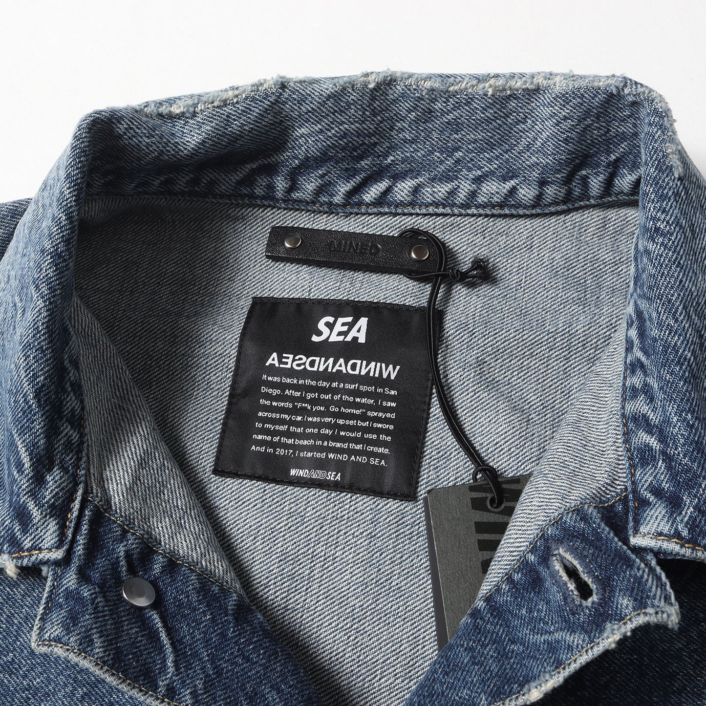 24SS ×WIND AND SEA 1stタイプ オーバーサイズ デニムジャケット(E.BF-GJKT USS)