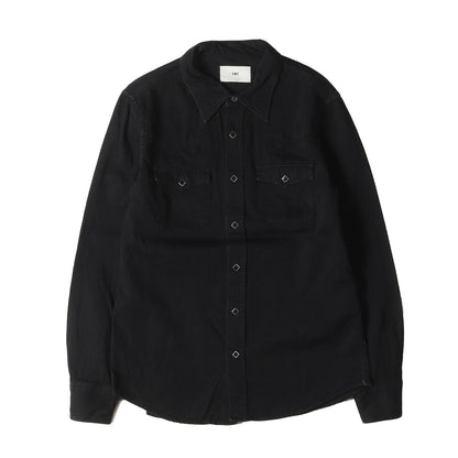 23AW ブラックデニム ウエスタンシャツ