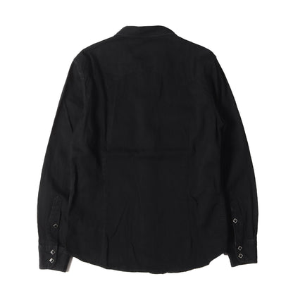 23AW ブラックデニム ウエスタンシャツ