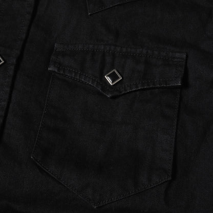 23AW ブラックデニム ウエスタンシャツ