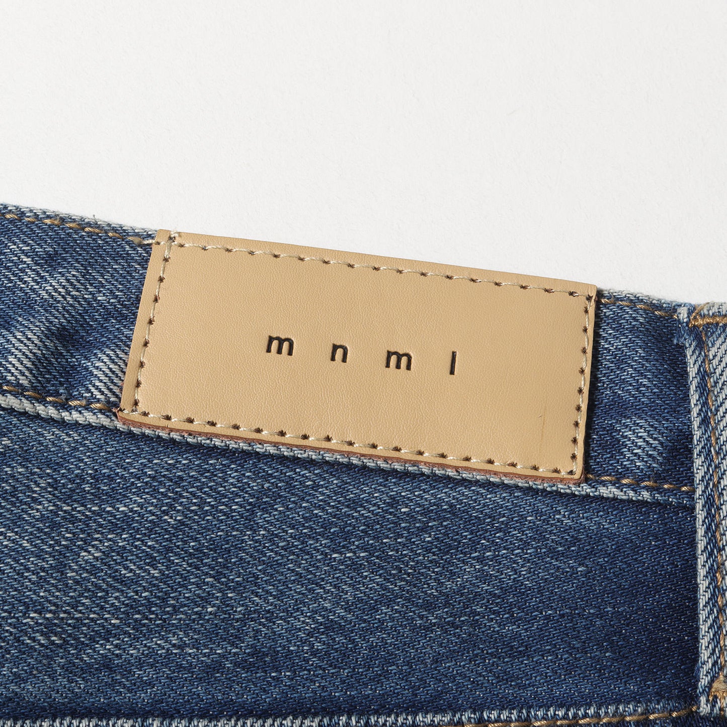 膝クラッシュ ヴィンテージ加工 デニムパンツ