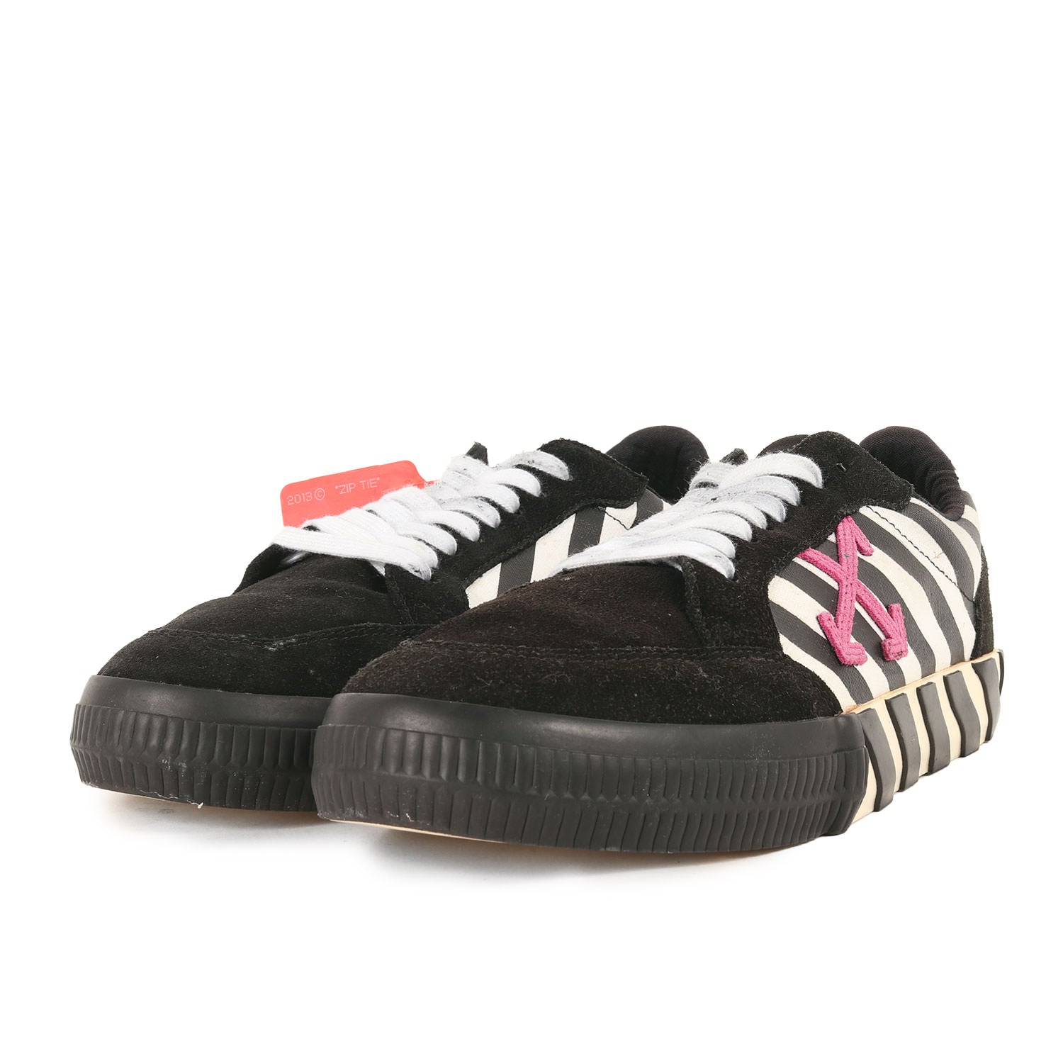 OFF-WHITE (オフホワイト) スウェード コンビ キャンバス ローカット 