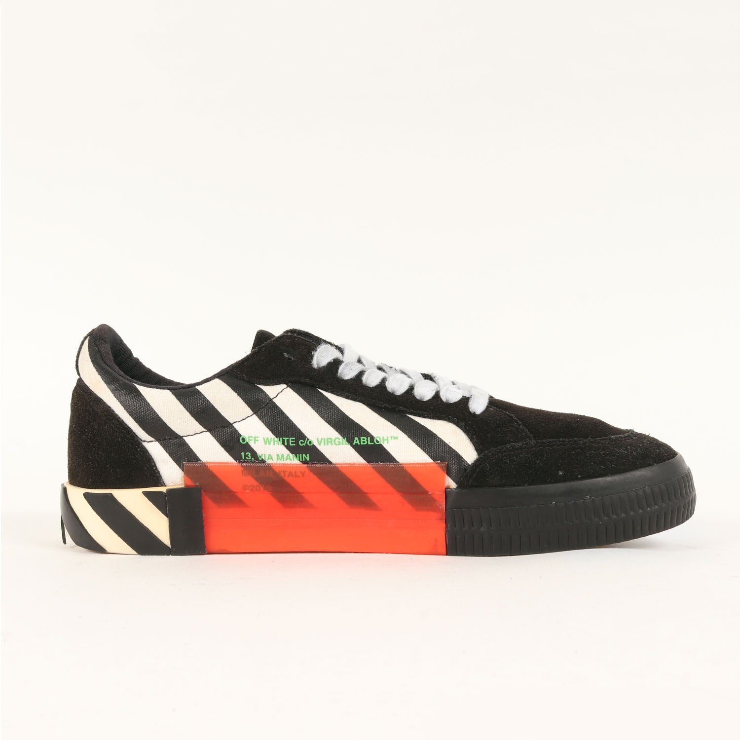 OFF-WHITE (オフホワイト) スウェード コンビ キャンバス ローカット スニーカー(DIAG LOW VULCANIZED) -  ブランド古着の通販・買取 | BEEGLE by Boo-Bee