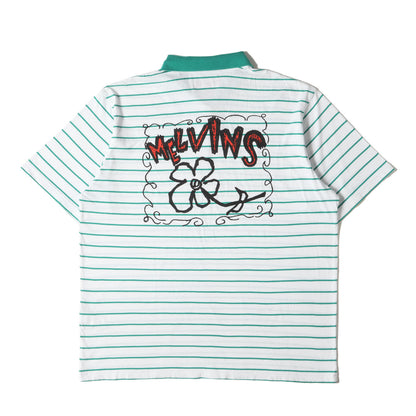 24SS ×Melvins グラフィック ストライプ ポロシャツ(Stripe S/S Polo)