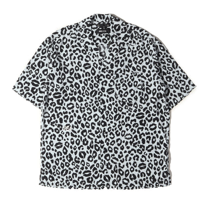 24SS ×WIND AND SEA レオパード柄 レーヨン オープンカラー 半袖 シャツ (Lips Leopard Print Open Collar SH)
