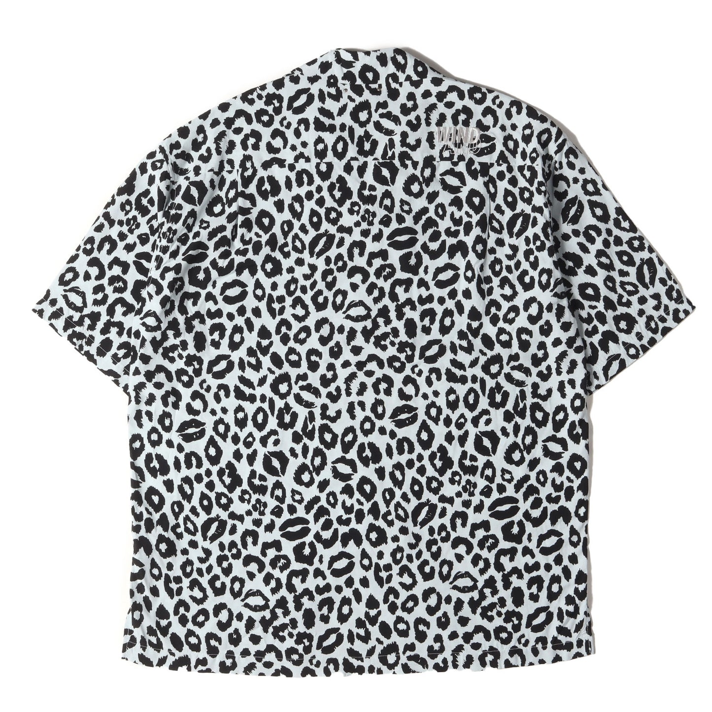 24SS ×WIND AND SEA レオパード柄 レーヨン オープンカラー 半袖 シャツ (Lips Leopard Print Open Collar SH)