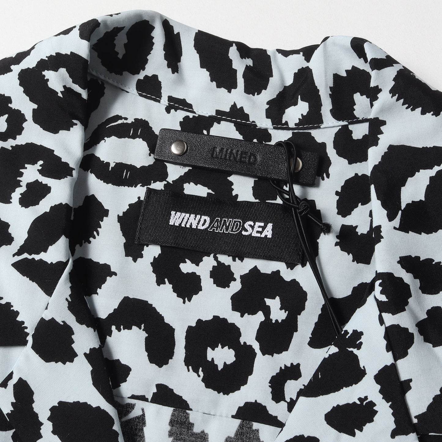 24SS ×WIND AND SEA レオパード柄 レーヨン オープンカラー 半袖 シャツ (Lips Leopard Print Open Collar SH)