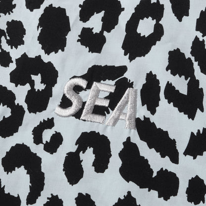 24SS ×WIND AND SEA レオパード柄 レーヨン オープンカラー 半袖 シャツ (Lips Leopard Print Open Collar SH)