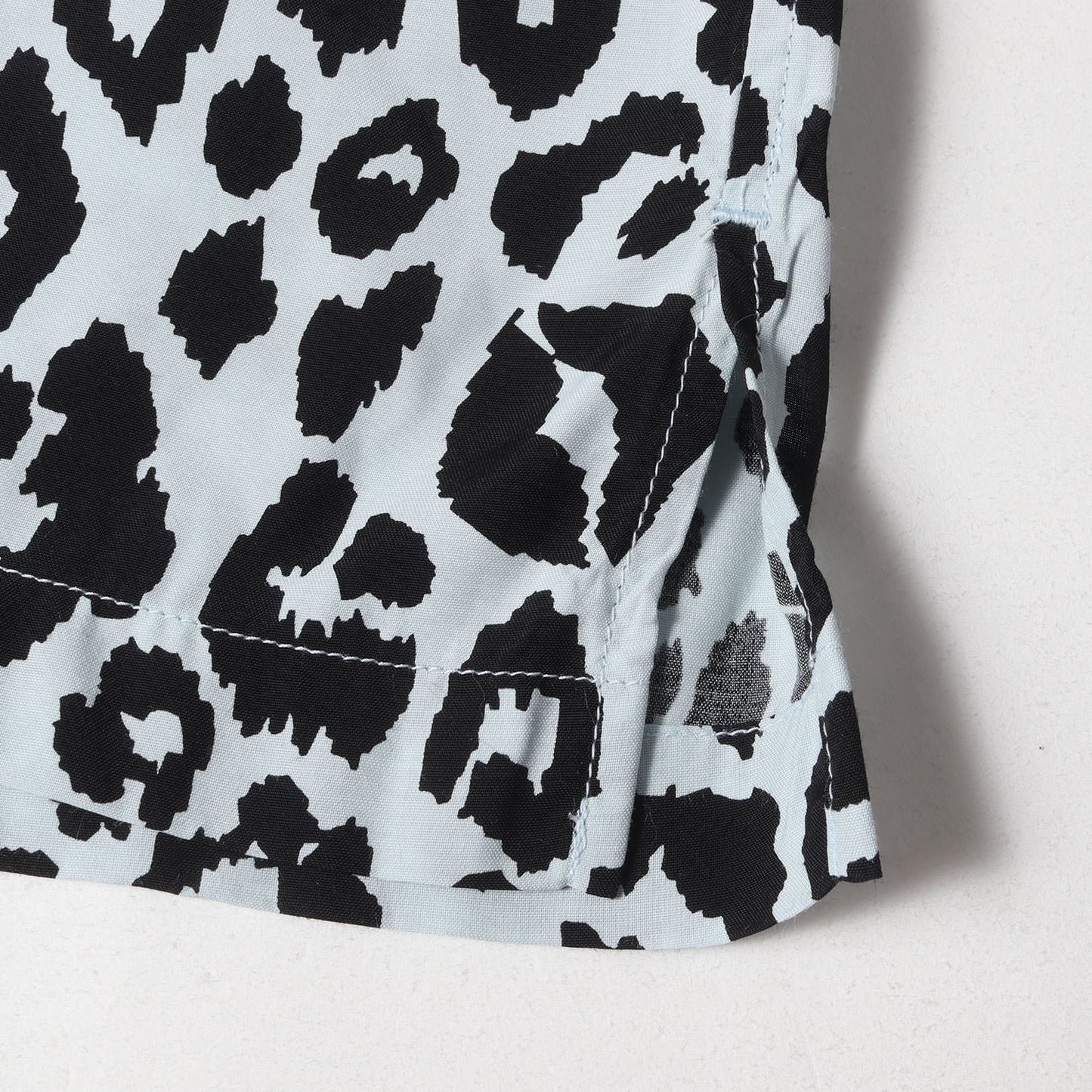 24SS ×WIND AND SEA レオパード柄 レーヨン オープンカラー 半袖 シャツ (Lips Leopard Print Open Collar SH)