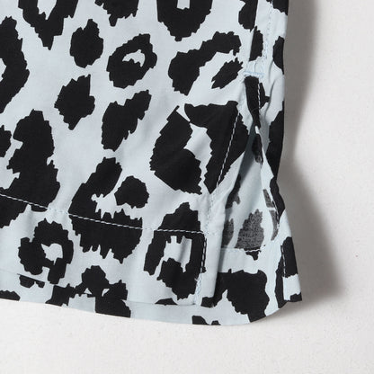 24SS ×WIND AND SEA レオパード柄 レーヨン オープンカラー 半袖 シャツ (Lips Leopard Print Open Collar SH)
