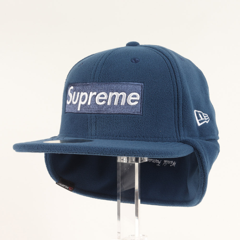 ×NEW ERA ポーラテックフリース BOXロゴ イヤーフラップ ベースボールキャップ(Polartec Ear Flap New Era)