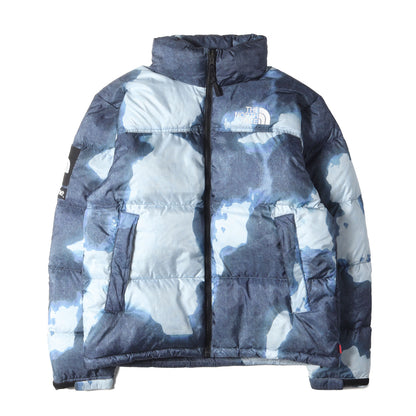 21AW ×THE NORTH FACE ブリーチド デニム プリント ヌプシ ダウンジャケット(Bleached Denim Print Nuptse Jacket)