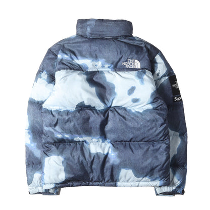 21AW ×THE NORTH FACE ブリーチド デニム プリント ヌプシ ダウンジャケット(Bleached Denim Print Nuptse Jacket)
