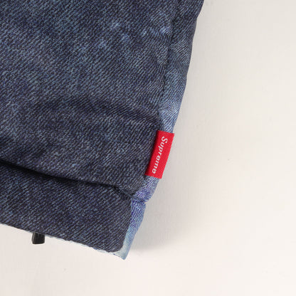 21AW ×THE NORTH FACE ブリーチド デニム プリント ヌプシ ダウンジャケット(Bleached Denim Print Nuptse Jacket)