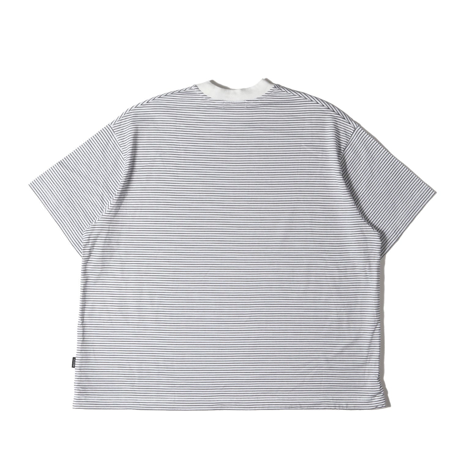 ALOUND (アラウンド) 24SS オーバーサイズ ボーダー Tシャツ(STRIPED