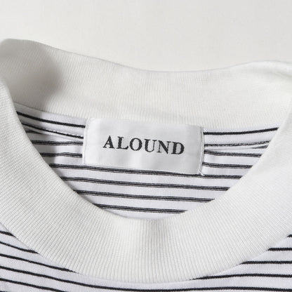ALOUND (アラウンド) 24SS オーバーサイズ ボーダー Tシャツ(STRIPED 