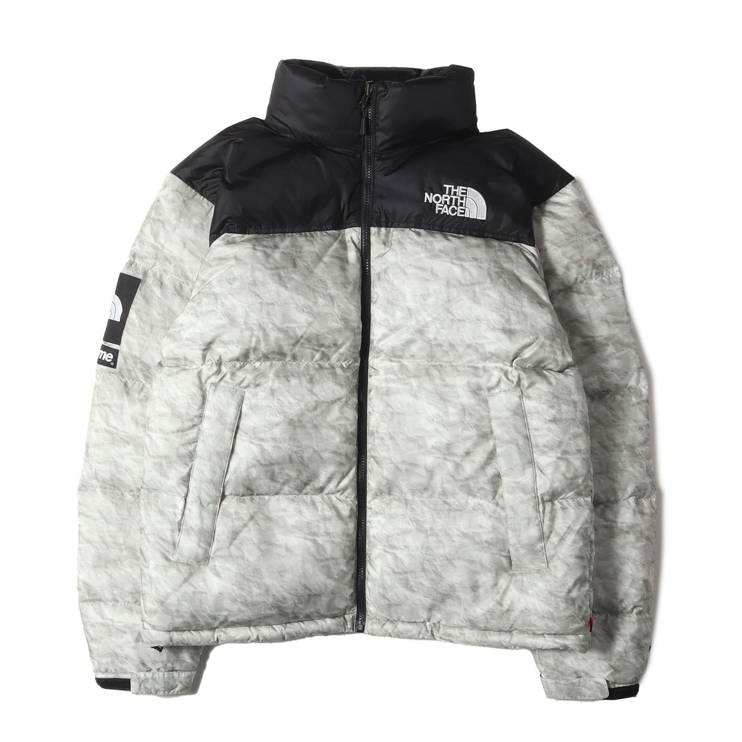 ×THE NORTH FACE ペーパープリント ヌプシ ダウンジャケット(Paper Print Nuptse Jacket)